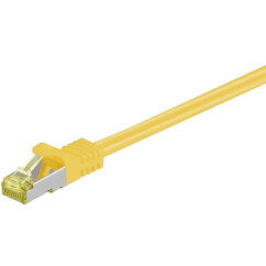 Câble réseau RJ45 Cat.7 S/FTP jaune de 0,5 m