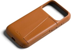 Coque en cuir premium 3 cartes pour iPhone 18 Pro