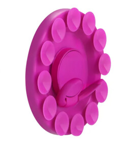 Support magnétique à ventouse rotatif 360° Rose