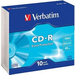 10 CD-R Verbatim Extra Protection Slim