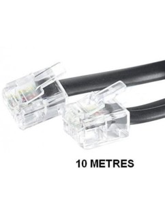 Câble téléphonique RJ11 - 10 m - Noir