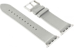 Bracelet en cuir pour Apple Watch - 38 mm - Gris