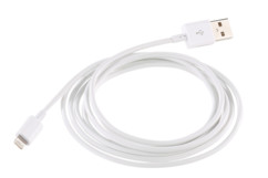 cable lightning certifié MFI blanc 2 m