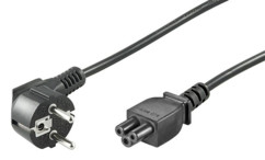 cable d'alimentation pc coudée trefle mickey mouse c5 goobay 1,8m