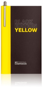 Carnet A7 ''My Personal Compenion'' - ''Black Edition'' Yellow