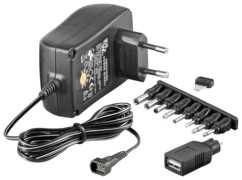 adaptateur secteur éco 1,5A pour ports cylindre et USB goobay