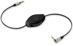 Câble audio jack-jack 3.5 mm rétractable Retrak Premium - 1,50 m