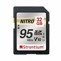 Carte SDXC Strontium Nitro U1 de 32 Go.