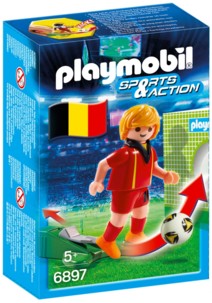 jouet playmobil foot sports & action joueur de foot belgique kevin de bruyn