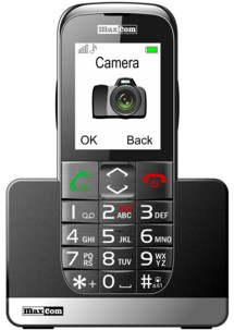 mini telephone mobile senior grandes touches avec fonction sos et bluetooth maxcom mm721