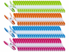200 pinces à linge "soft grip" - 4 couleurs