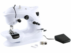 Machine à coudre Sichler compacte avec 7 programmes de couture avec 2 bobines et porte-bobine et aiguilles et enfile-aiguille
