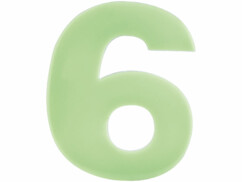 Numéro de maison phosphorescent - ''6''