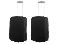 2 housses de protection élastiques pour valise jusqu'à 53 cm - Taille M