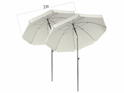 2 parasols Ø 200 cm UV50+