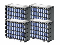 Pack de 4 filtres d'origine bleus et noirs pour rafraîchisseur d'air LW-110 (NX6491)