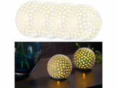 4 lampes décoratives LED sans fil en céramique