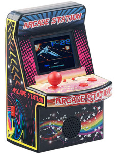 mini borne arcade de poche avec joystick et 200 jeux 8 bits retrogaming MGT