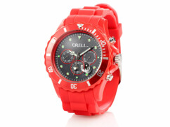 Montre multifonction Look Chrono - Rouge