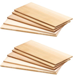 10 planches à fumer en bois de cèdre