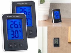 2 thermomètres et hygromètres numériques avec écran LCD