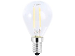 Ampoule Goutte LED à filament A++, E14, 3,5 W, 360 lm, 360°, Blanc chaud