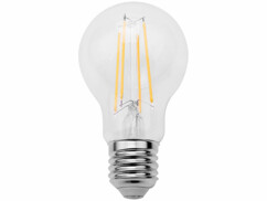 Ampoule à filament LED E27 avec capteur d'obscurité 8 W, 806 lm, couleur blanc chaud.