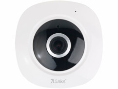 Caméra de surveillance IP panoramique 360° Full HD à vision nocturne