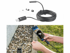 Caméra endoscopique USB et Micro USB OTG avec câble long et flexible pour smartphone par Somikon
