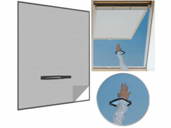 Moustiquaire avec fermeture à glissière pour fenêtre de toit Infactory. Fermeture à glissière pour accéder à la fenêtre