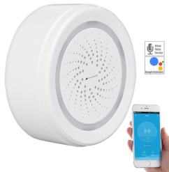alarme 100 decibels connectée compatible iphone ios android alexa google home compatible capteurs visortech xmd