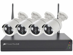 Système de surveillance connecté avec enregistreur et 4 caméras DSC-750.app V2 