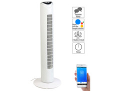 Ventilateur colonne compatible Amazon Alexa & Assistant Google (reconditionné)