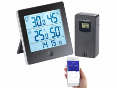 Enregistreur et afficheur des températures et de l'humidité pilotable par application 