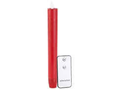 Bougie télécommandée rouge à LED avec effet flamme vacillante par Britesta