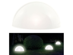 Demi-sphère solaire à LED avec capteur d'obscurité