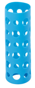 Housse en silicone 20 cm pour bouteille en verre - Bleu