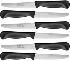6 couteaux de petit-déjeuner à lame crantée Rosenstein & Söhne