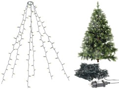 Guirlande lumineuse 6 fils / 240 LED effet cascade pour sapin de Noël Lunartec