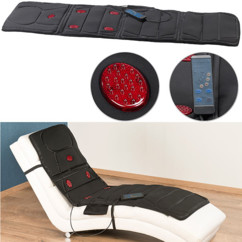 matelas massant et chauffant pour corps à placer sur lit fauteuil canapé avec telecommande newgen