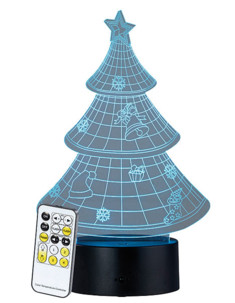 Socle lumineux décoratif à LED "LS-7.3D" - Motif Sapin de Noël