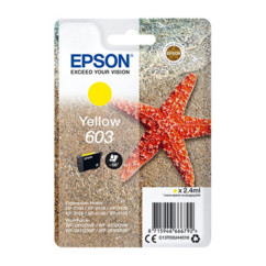 Cartouche originale Epson 603 T03 étoile de mer couleur jaune pour imprimantes Epson Expression Home et Epson WorkForce