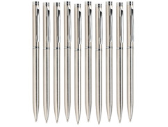 10 stylos en métal