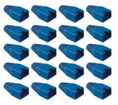 20 manchons bleus pour prise RJ45