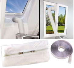 Joint de fenêtre pour installation de climatiseur mobile Sichler Haushaltsgeräte. 