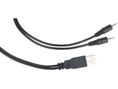 double cable jack vers USB pour rechargement des talkie walkie wt-710 simvalley