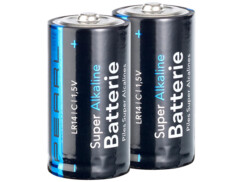 Piles C - Lot de 8 Piles, GP Extra, Batteries Alcalines Type C Baby lr14  1,5v, Longue durée, très puissantes, utilisation quotidienne