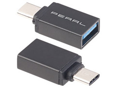 2 adaptateurs USB 3.0 femelle vers USB type C mâle