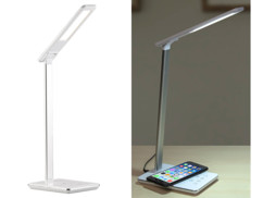 Lampe de bureau avec chargement compatible Qi et luminosité/couleurs réglables Lunartec