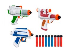 Lot de 3 pistolets Nerf Star Wars avec projectiles en mousse.